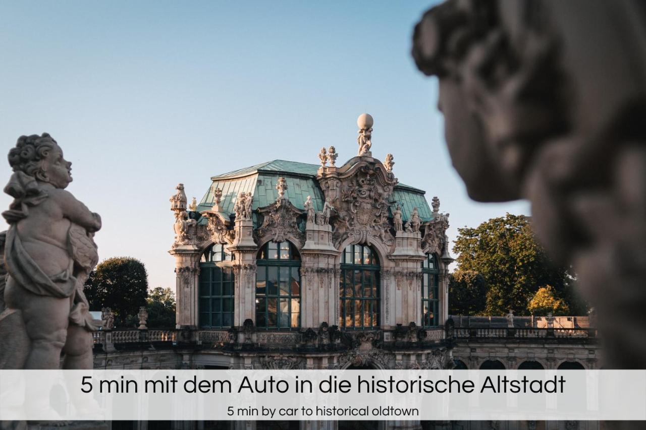 "Neptunblick"- Naehe Altstadt - Ruhig - Balkon - Parkplaetze Dresda Exterior foto
